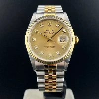 Rolex Datejust 36mm Acciaio/oro Champagne Brillanti