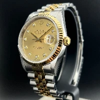 Rolex Datejust 36mm Acciaio/oro Champagne Brillanti