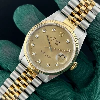 Rolex Datejust 36mm Acciaio/oro Champagne Brillanti