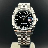 Rolex Datejust 36mm Jubilee Nero Indici Roulette