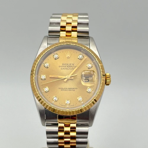 Rolex Datejust 36mm Acciaio/oro brillanti